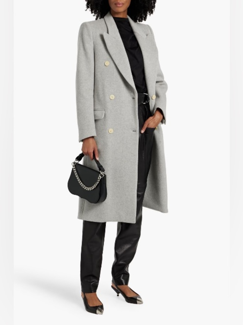 ISABEL MARANT Enarryli double-breasted wool-blend felt coat